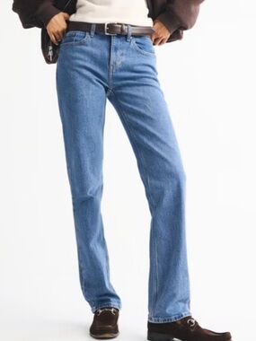 Abercrombie & Fitch 90s Straight Mid-Rise Jean